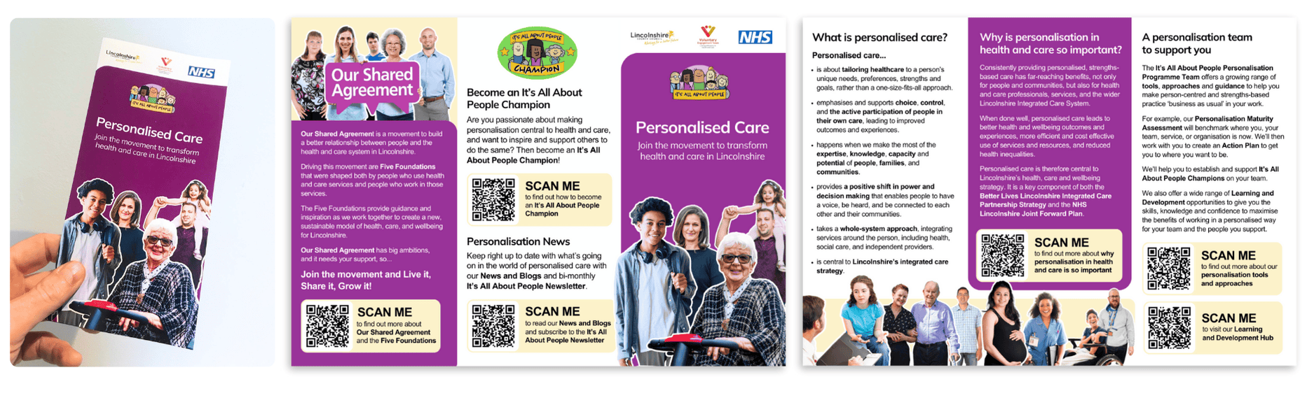 It's All About People Personalised Care Leaflet banner It's All About People Personalised Care Leaflet banner